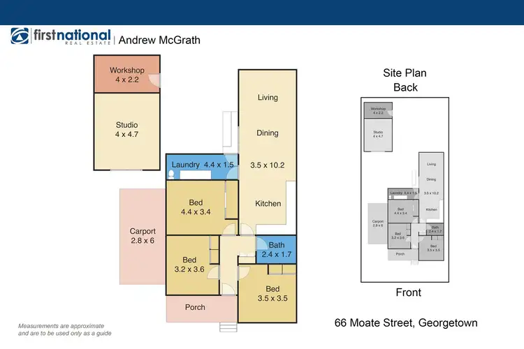 Floorplan of Homely house listing, 66 Moate Street, Georgetown NSW 2298