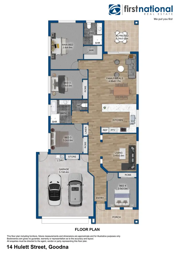 Floorplan of Homely house listing, 14 Hulett Street, Goodna QLD 4300