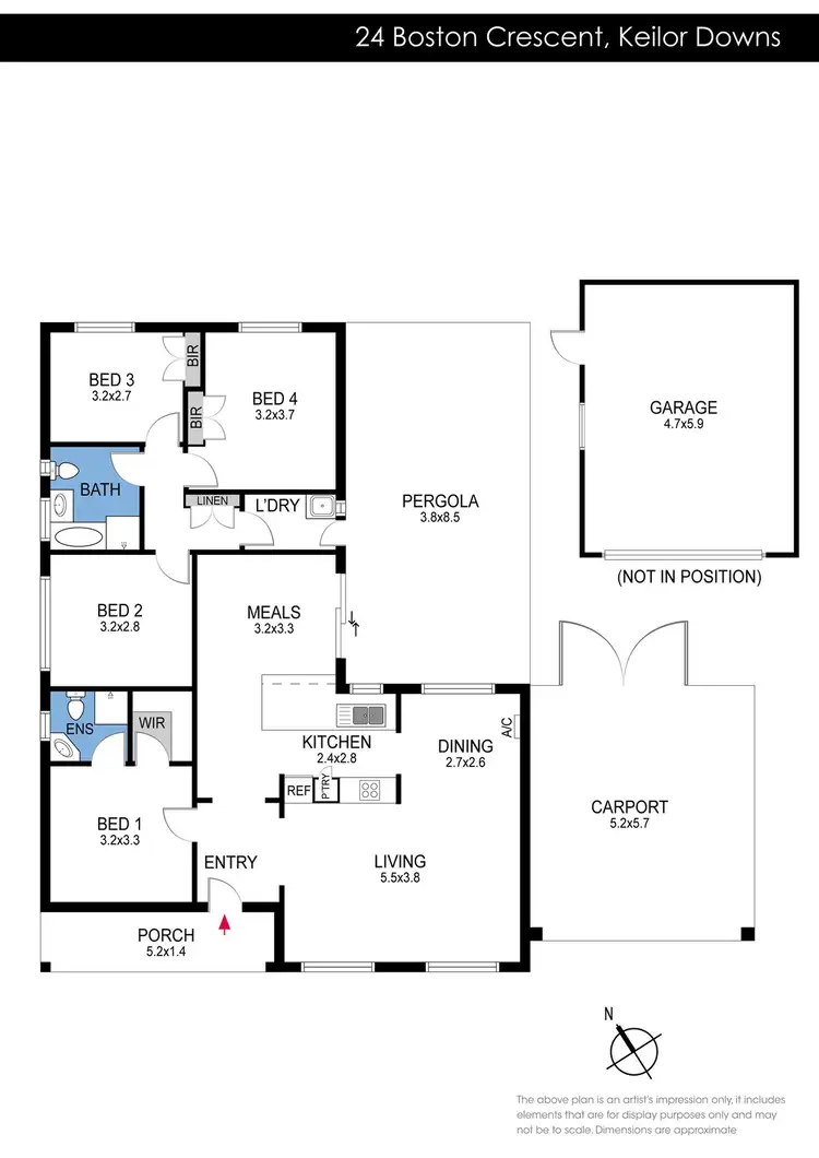 Floorplan of Homely house listing, 24 Boston Crescent, Keilor Downs VIC 3038