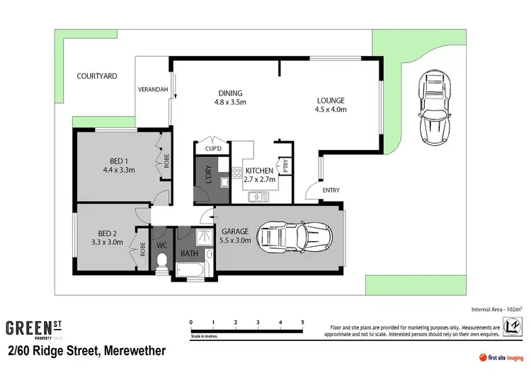 Floorplan of Homely villa listing, 2/60 Ridge Street, Merewether NSW 2291