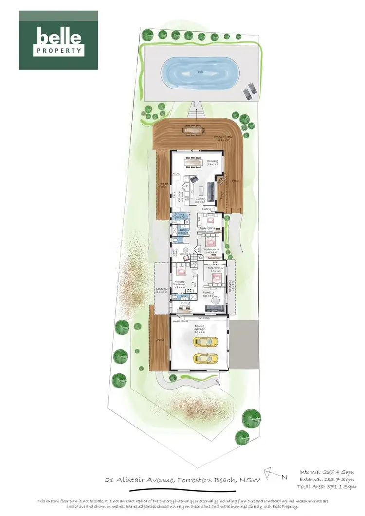 Floorplan of Homely house listing, 21 Alistair Avenue, Forresters Beach NSW 2260