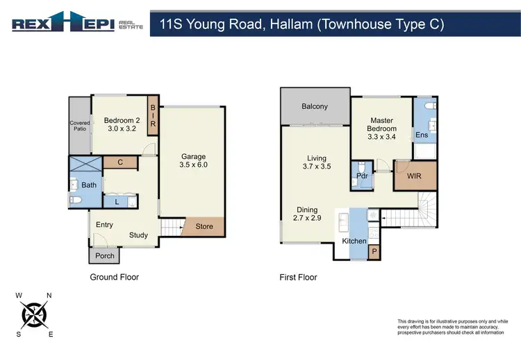 Floorplan of Homely house listing, Unit 6/11 Young Road, Hallam VIC 3803