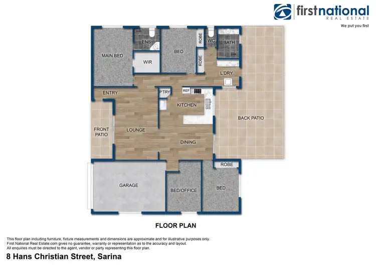 Floorplan of Homely house listing, 8 Hans Christian Street, Sarina QLD 4737
