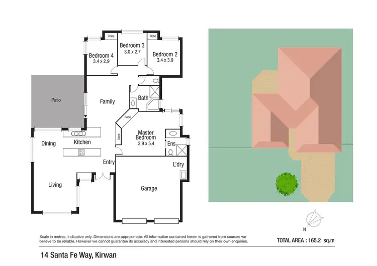 Floorplan of Homely house listing, 14 Santa Fe Way, Kirwan QLD 4817