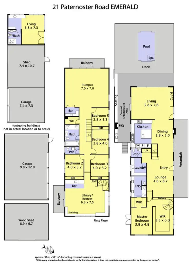 Floorplan of Homely rural property listing, 21 Paternoster Road, Emerald VIC 3782