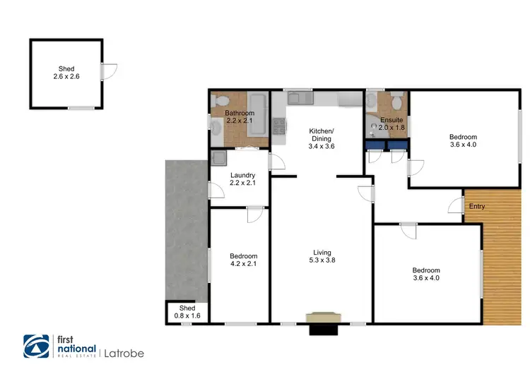 Floorplan of Homely house listing, 122 Princes Street, Traralgon VIC 3844