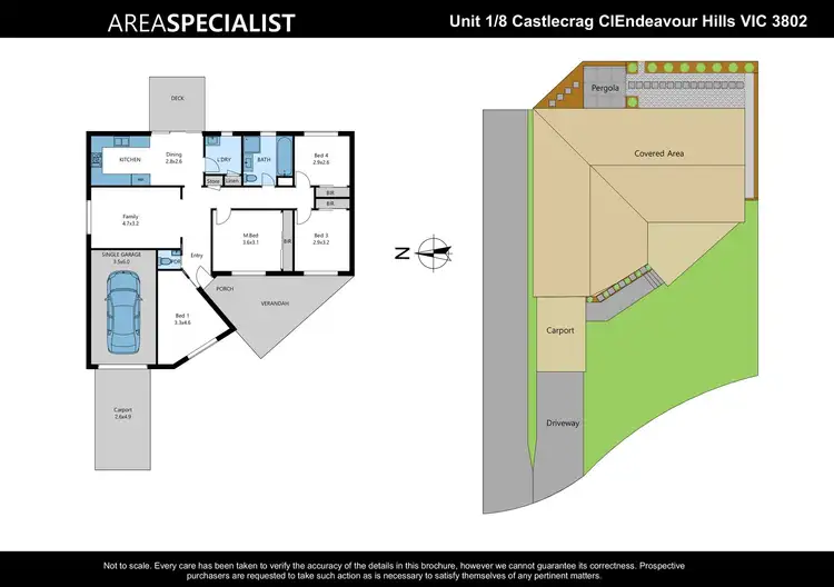 Floorplan of Homely unit listing, 1/8 Castlecrag Close, Endeavour Hills VIC 3802