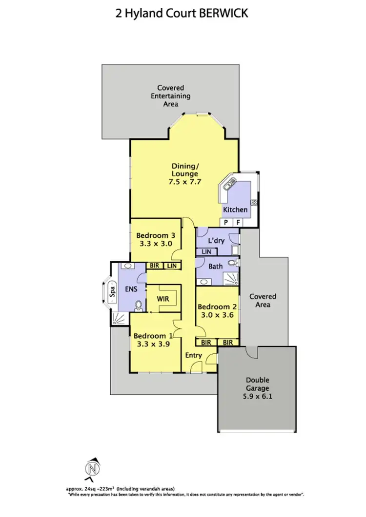 Floorplan of Homely house listing, 2 Hyland Court, Berwick VIC 3806