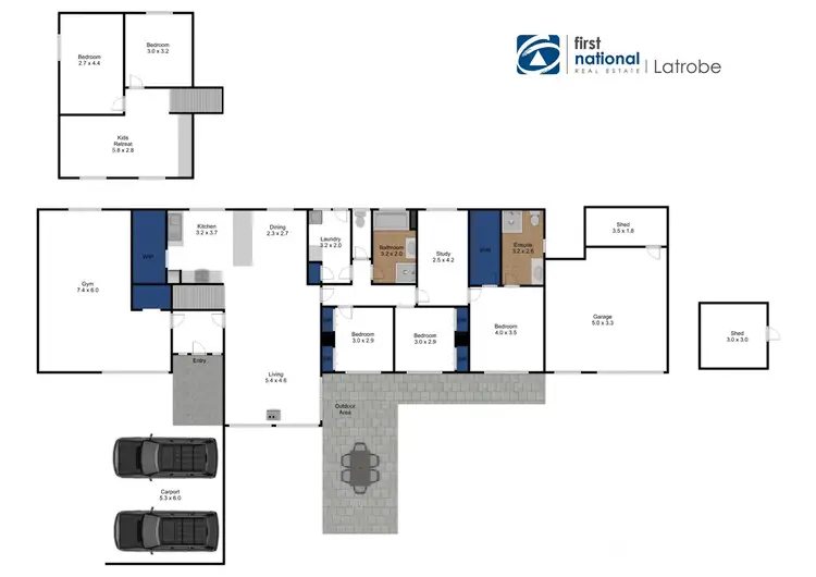 Floorplan of Homely house listing, 10 Blair Athol Drive, Traralgon VIC 3844