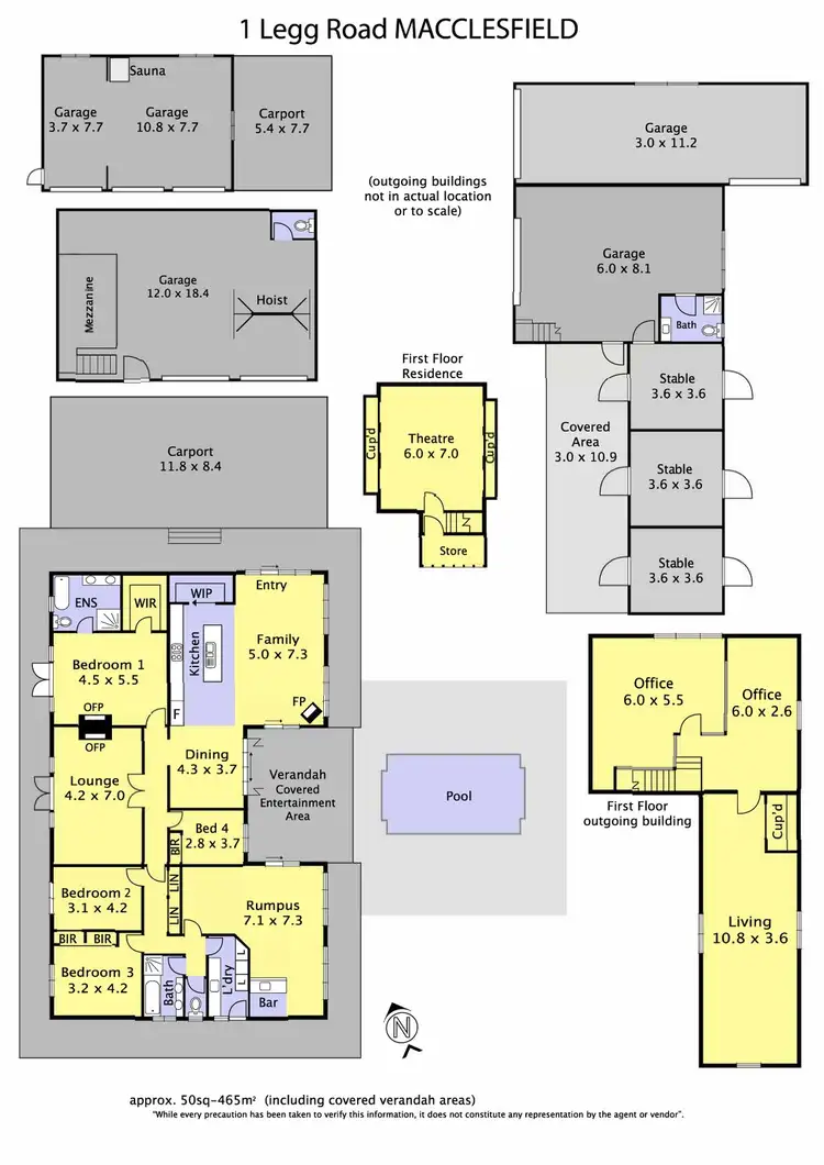 Floorplan of Homely rural property listing, 1 Legg Road, Macclesfield VIC 3782