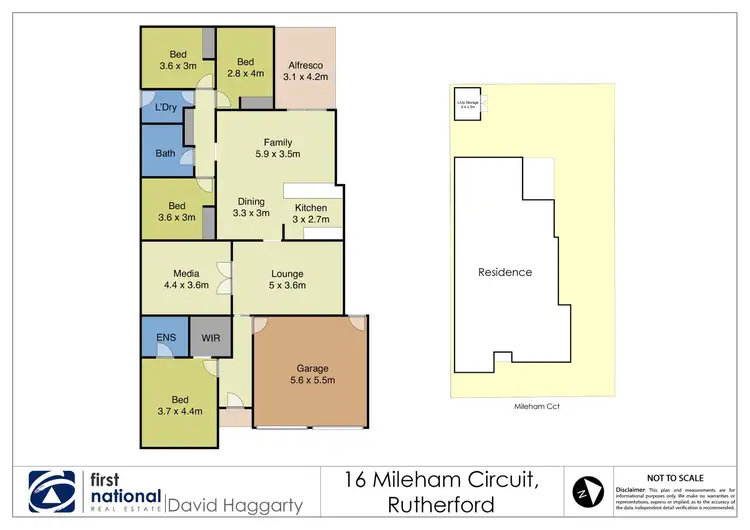 Floorplan of Homely house listing, 16 Mileham Circuit, Rutherford NSW 2320