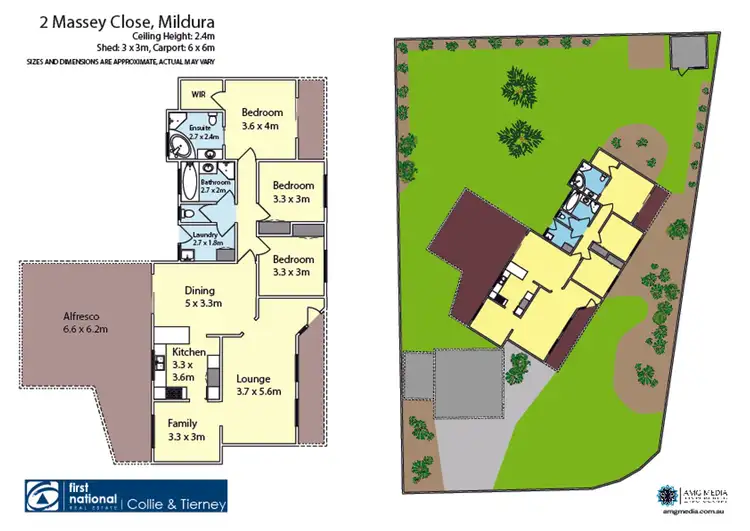 Floorplan of Homely house listing, 2 Massey Close, Mildura VIC 3500