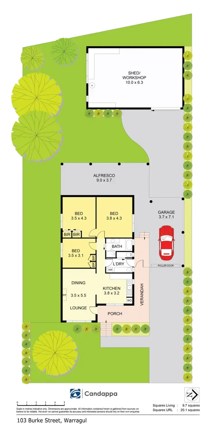 Floorplan of Homely house listing, 103 Burke Street, Warragul VIC 3820