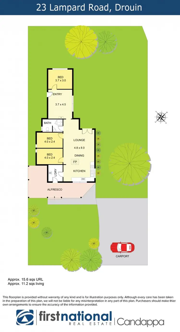 Floorplan of Homely house listing, 23 Lampard Road, Drouin VIC 3818