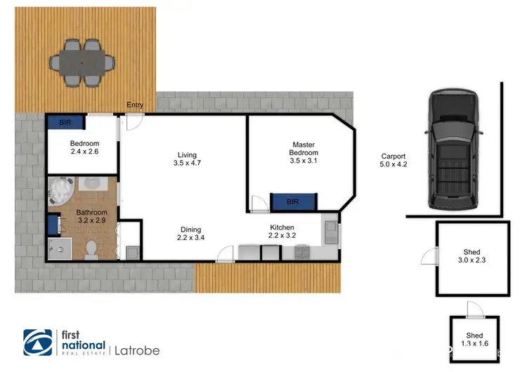 Floorplan of Homely house listing, 74 Bond Street, Mayfair Gardens, Traralgon VIC 3844