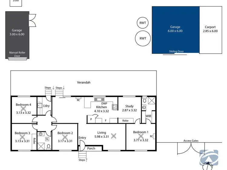 Floorplan of Homely house listing, 16 Schaefer Street, Freeling SA 5372