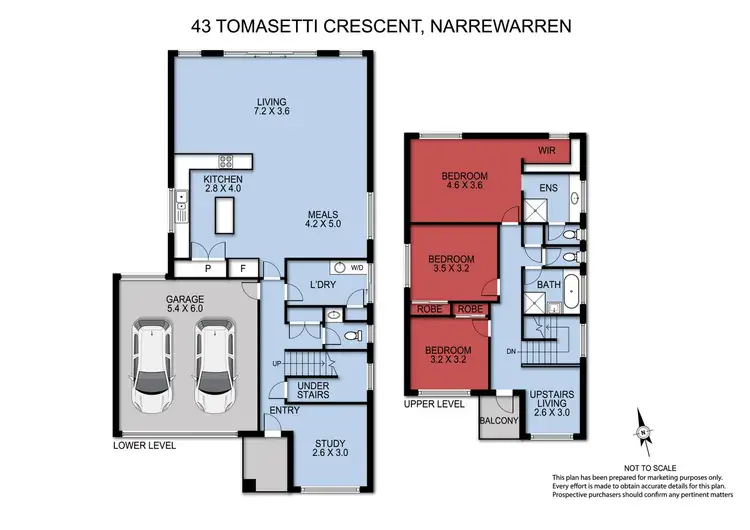 Floorplan of Homely house listing, 43 Tomasetti Crescent, Narre Warren VIC 3805
