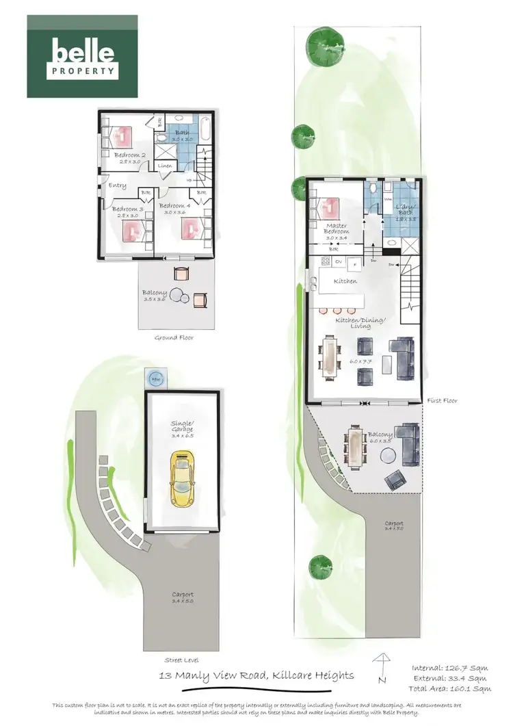 Floorplan of Homely house listing, 13 Manly View Road, Killcare Heights NSW 2257