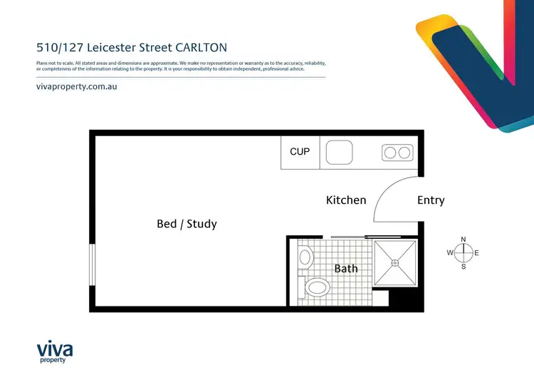 Floorplan of Homely apartment listing, 510/127-133 Leicester Street, Carlton VIC 3053
