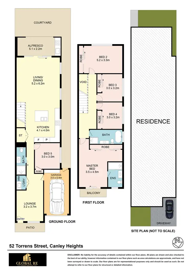 Floorplan of Homely semi-detached listing, 52A Torrens St, Canley Heights NSW 2166