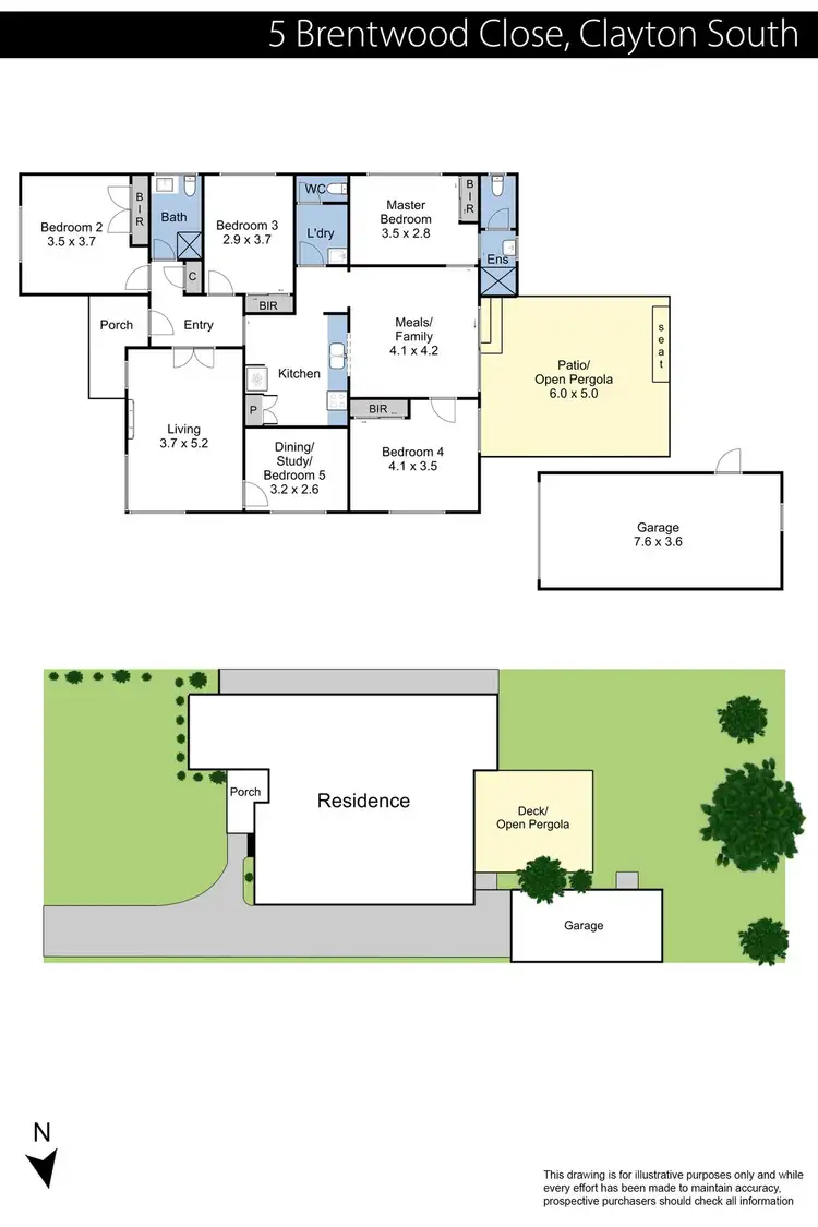 Floorplan of Homely house listing, 5 Brentwood Close, Clayton South VIC 3169