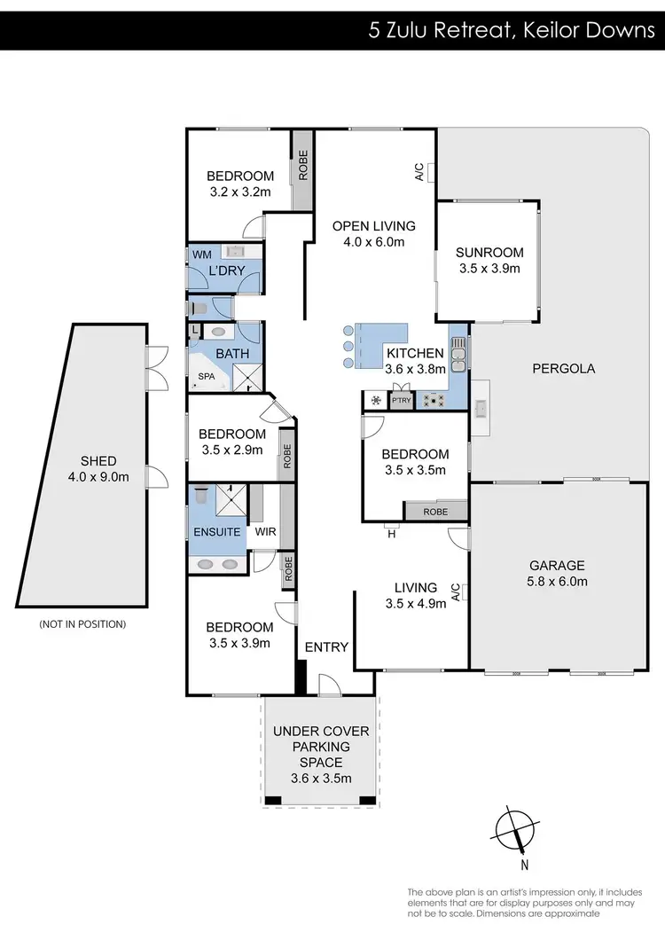 Floorplan of Homely house listing, 5 Zulu Retreat, Keilor Downs VIC 3038