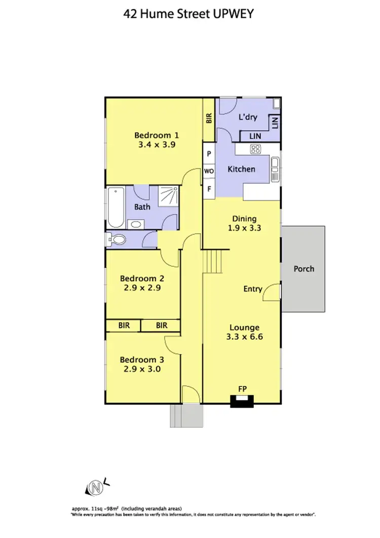 Floorplan of Homely house listing, 42 Hume Street, Upwey VIC 3158