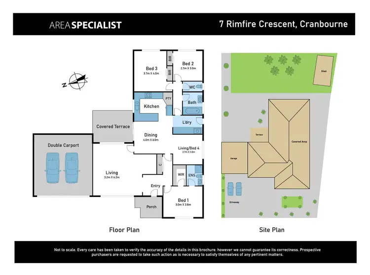 Floorplan of Homely house listing, 7 Rimfire Crescent, Cranbourne VIC 3977