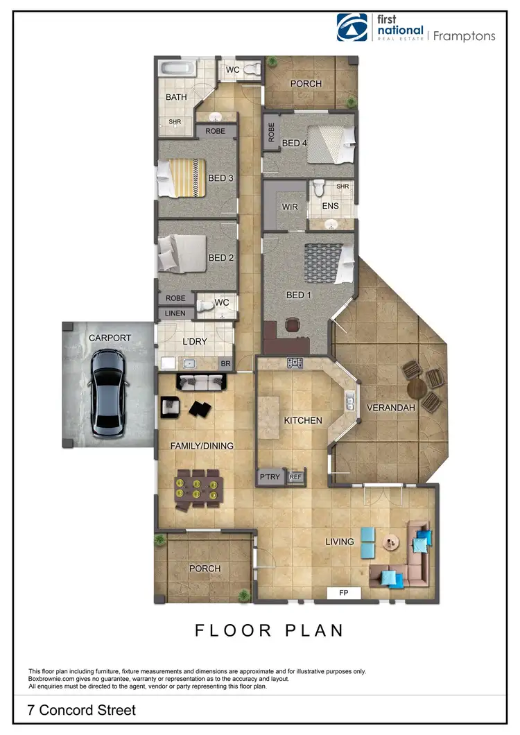 Floorplan of Homely house listing, 7 Concord Court, Desert Springs NT 870