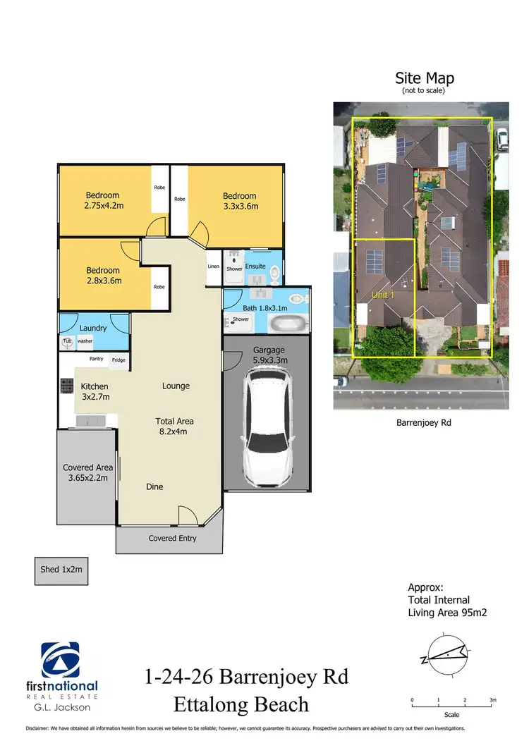 Floorplan of Homely villa listing, 1/24 Barrenjoey Road, Ettalong Beach NSW 2257