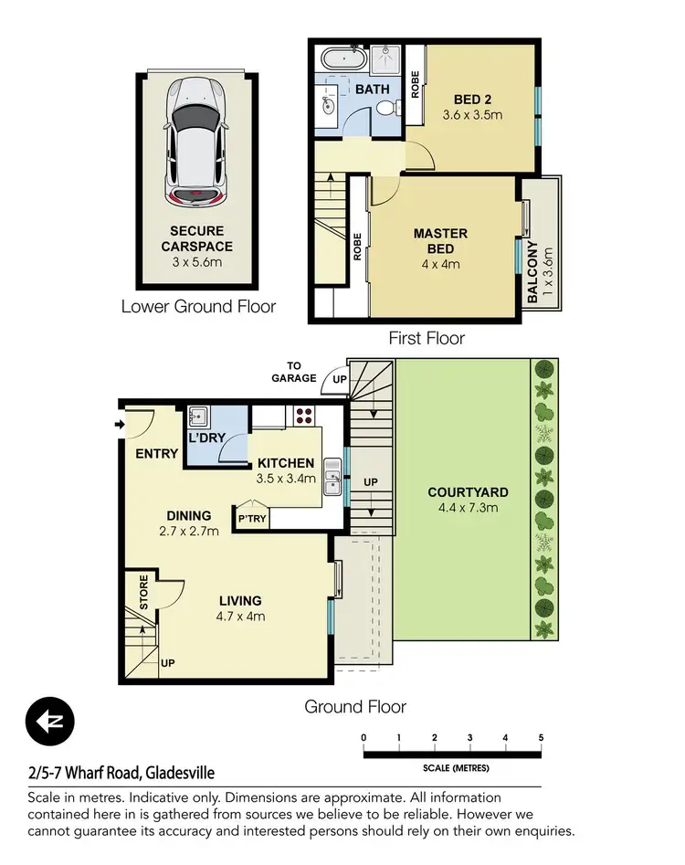Floorplan of Homely apartment listing, 2/5-7 Wharf Road, Gladesville NSW 2111