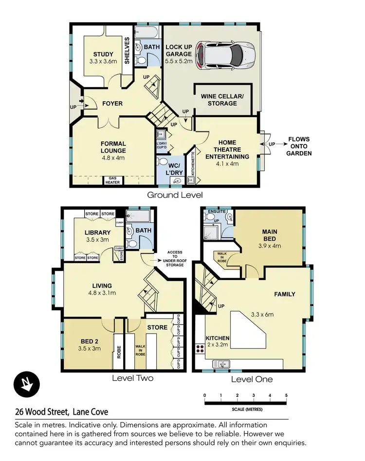 Floorplan of Homely house listing, 26 Wood Street, Lane Cove NSW 2066