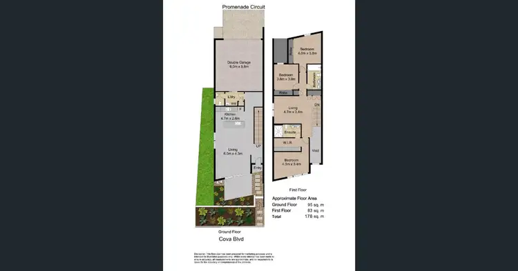 Floorplan of Homely townhouse listing, 44 Promenade Circuit, Hope Island QLD 4212