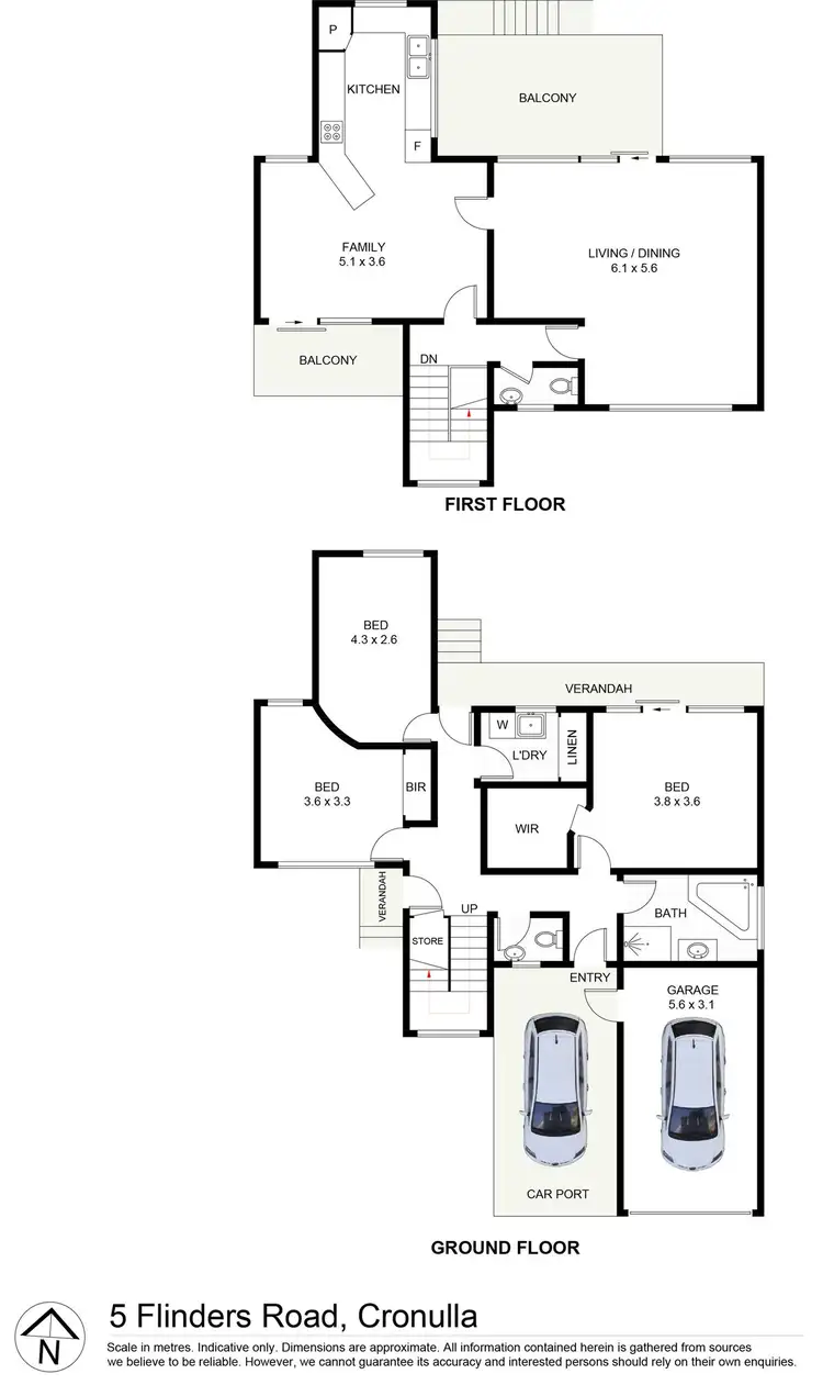Floorplan of Homely house listing, 5 Flinders Road, Cronulla NSW 2230