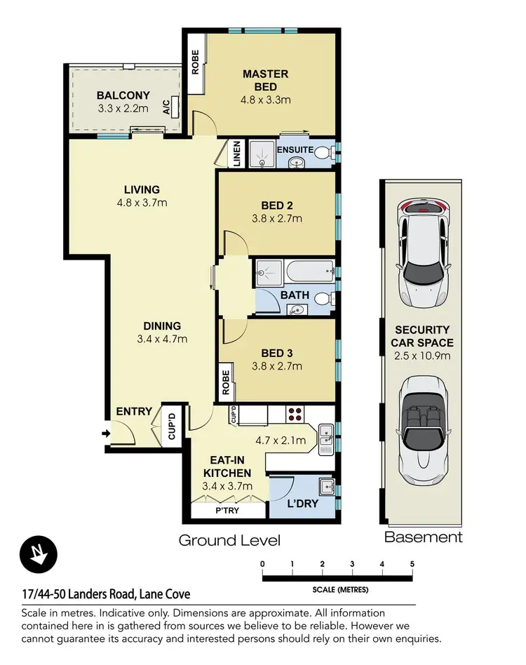 Floorplan of Homely apartment listing, 17/44-50 Landers Road, Lane Cove NSW 2066