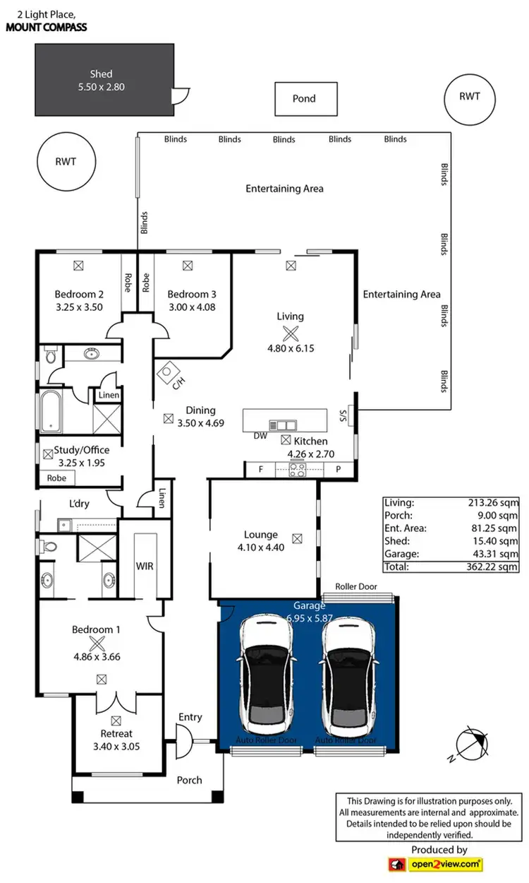 Floorplan of Homely house listing, 2 Light Place, Mount Compass SA 5210