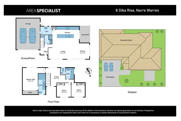 Floorplan of Homely house listing, 8 Diba Rise, Narre Warren VIC 3805