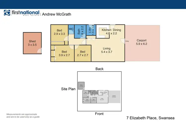 Floorplan of Homely house listing, 7 Elizabeth Place, Swansea NSW 2281