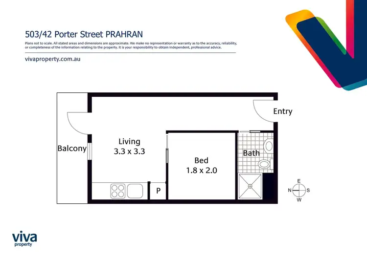 Floorplan of Homely apartment listing, 503/42 Porter Street, Prahran VIC 3181