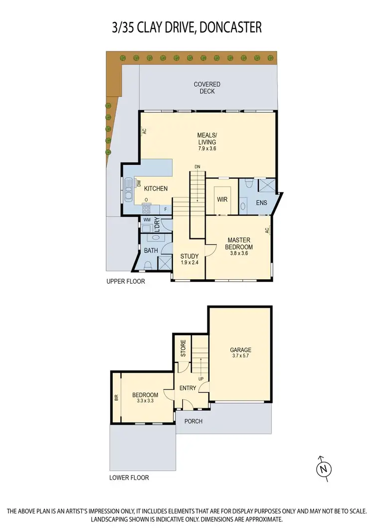 Floorplan of Homely townhouse listing, 3/35 Clay Drive, Doncaster VIC 3108