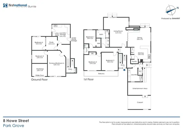 Floorplan of Homely house listing, 8 Howe Street, Park Grove TAS 7320