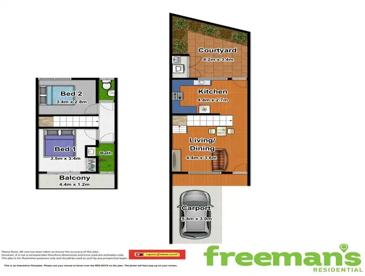 Floorplan of Homely townhouse listing, 10/9-10 Cavanagh St, Woree QLD 4868