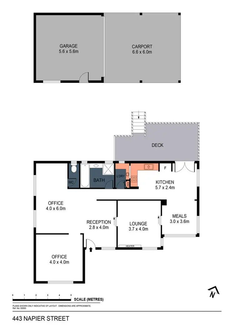 Floorplan of Homely house listing, 443 Napier Street, White Hills VIC 3550