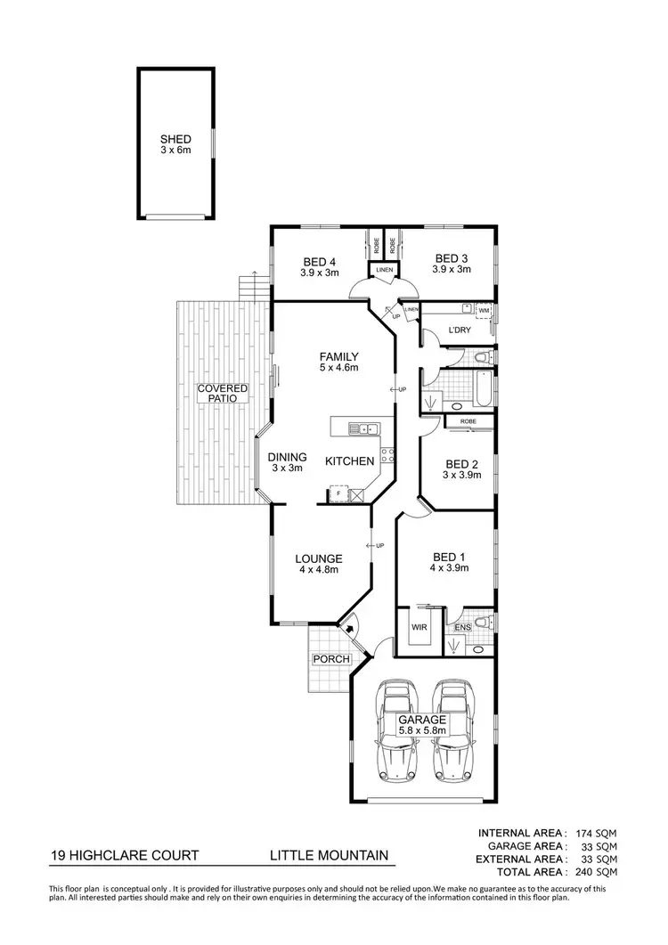 Floorplan of Homely house listing, 19 Highclare Court, Little Mountain QLD 4551