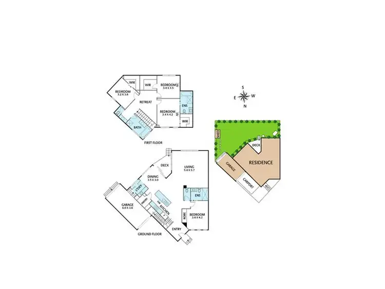 Floorplan of Homely townhouse listing, 1/5 Callistemon Court, Doncaster East VIC 3109