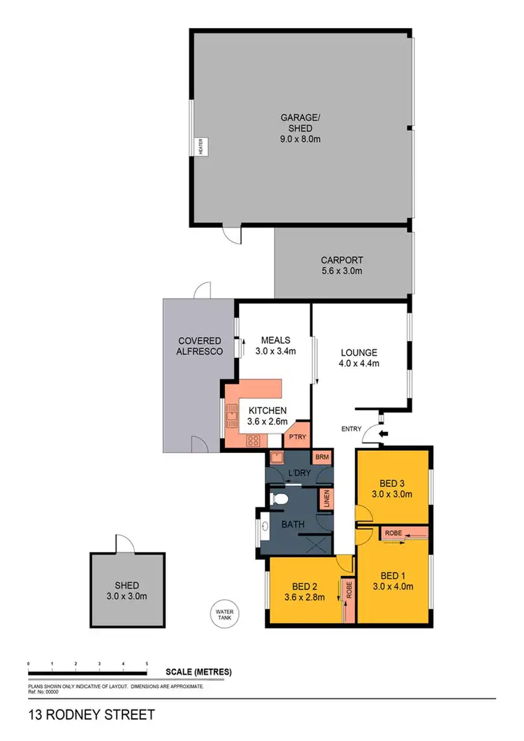 Floorplan of Homely house listing, 13 Rodney Street, Flora Hill VIC 3550