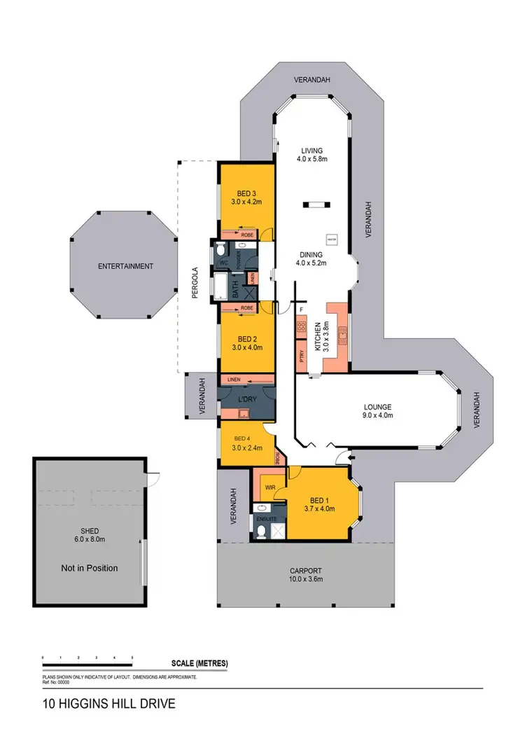 Floorplan of Homely house listing, 10 Higgins Hill Drive, Maiden Gully VIC 3551