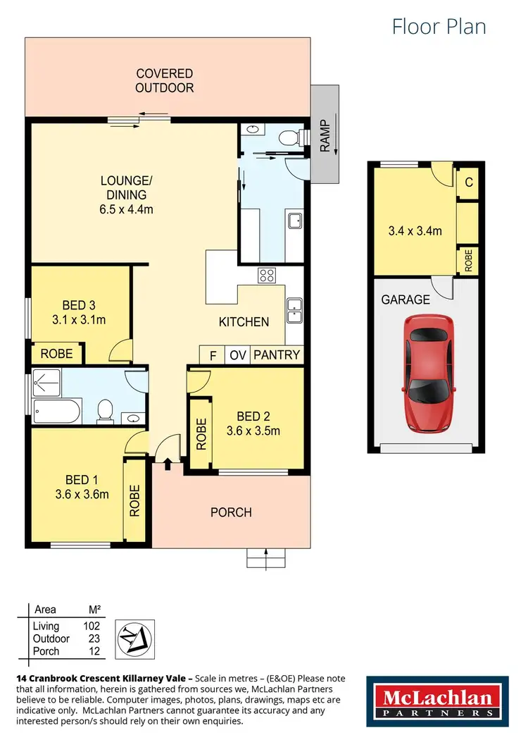 Floorplan of Homely house listing, 14 Cranbrook Crescent, Killarney Vale NSW 2261