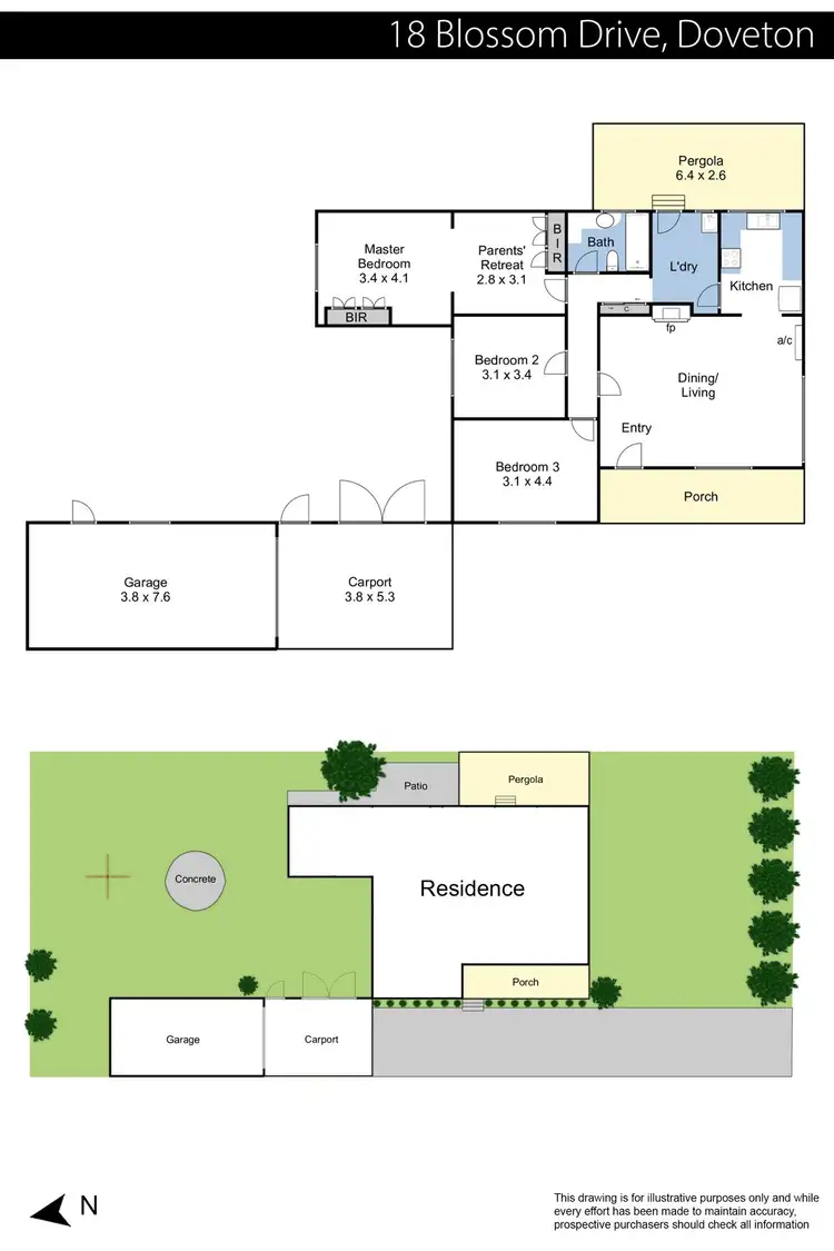 Floorplan of Homely house listing, 18 Blossom Drive, Doveton VIC 3177