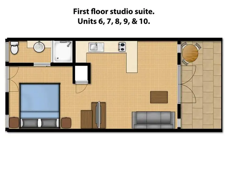 Floorplan of Homely apartment listing, 9/10-14 Amphora Street, Palm Cove QLD 4879